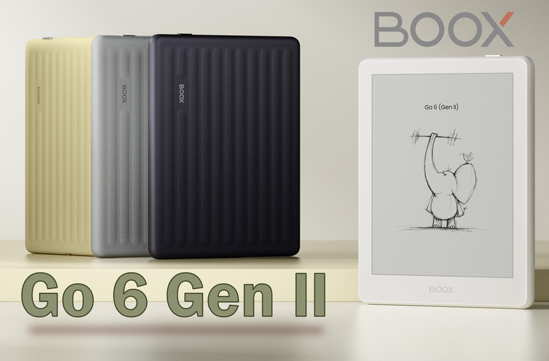 BOOX Go 6 Gen II – Vaša digitalna knjižnica na vsakem koraku