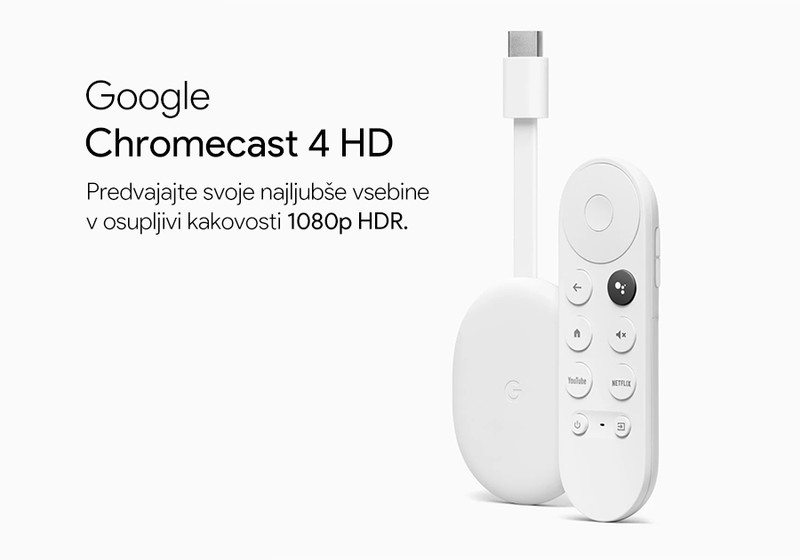 Google Chromecast 4 HD - pametni pomočnik!