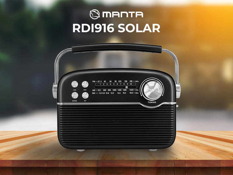 FM/AM/SW radio s solarnim panelom RDI916