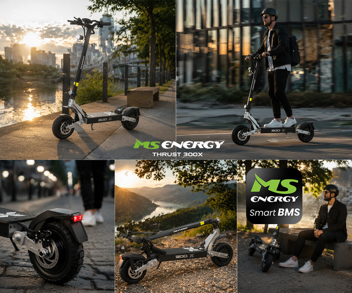 Dodatne prednosti skiroja THRUST 300X: