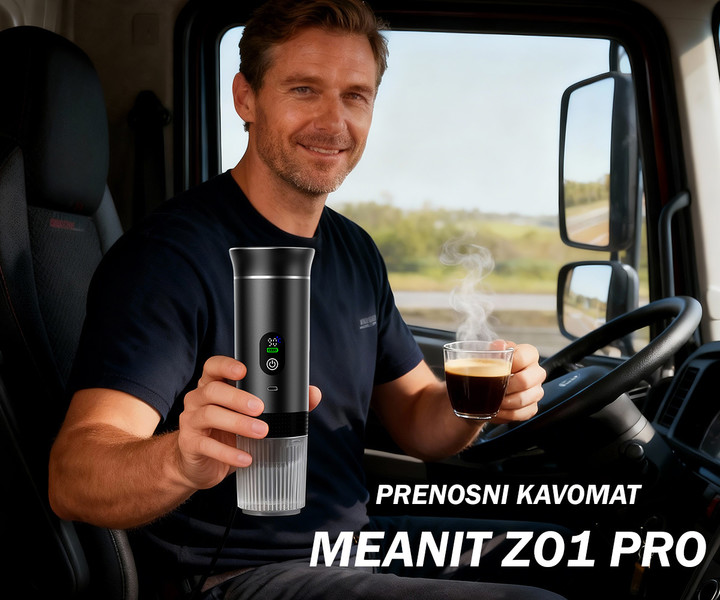 Prenosni espresso aparat MEANIT Z01 PRO – popolna svoboda pri pripravi kave