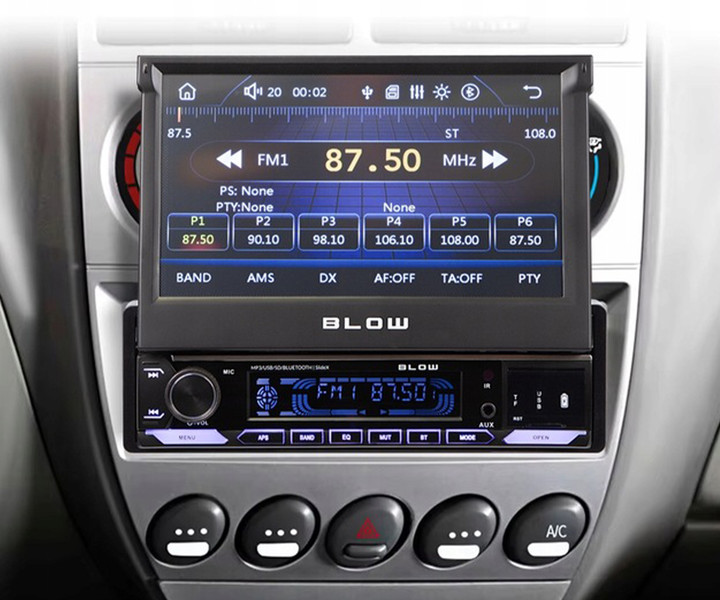 1-DIN avtoradio s 7-palčnim 1080P HD drsnim zaslonom