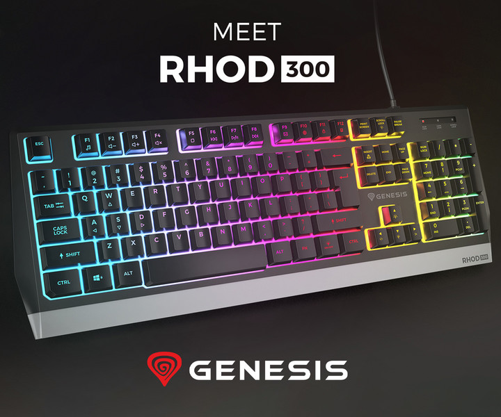Spoznajte tipkovnico GENESIS RHOD 300 RGB