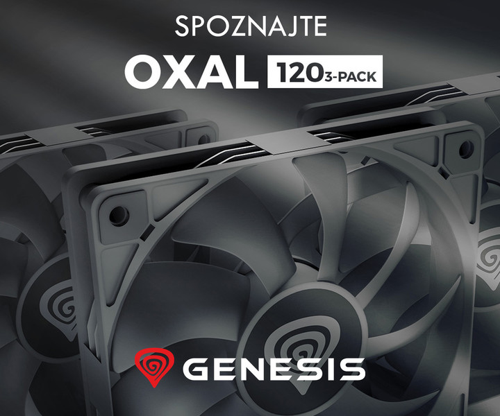 Ventilatorji za računalnik - GENESIS OXAL 120 3-PACK