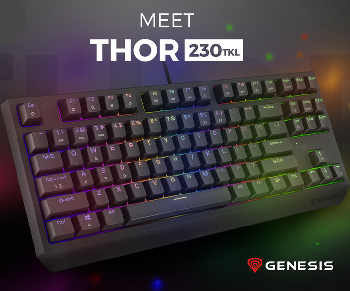 THOR 230 TKL- mehanska gaming tipkovnica