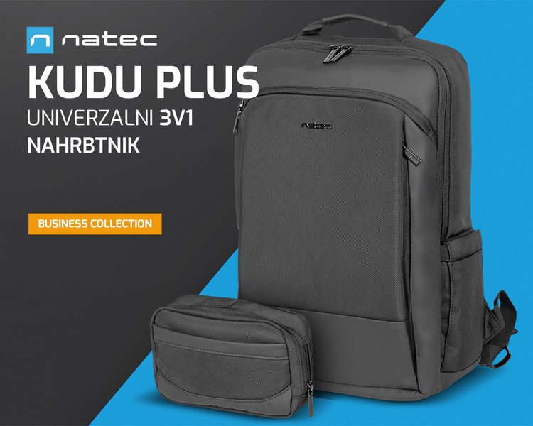 KUDU PLUS – univerzalni 3v1 nahrbtnik s torbico!