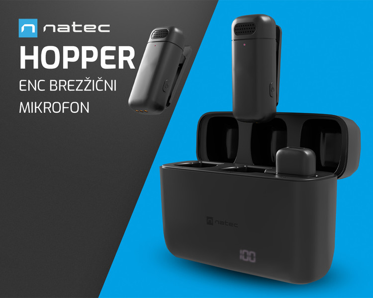 HOPPER – komplet 2 brezžičnih mikrofonov!