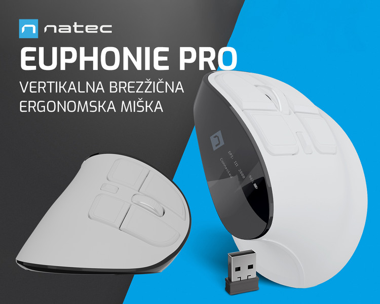 EUPHONIE PRO - profesionalna vertikalna brezžična miška!