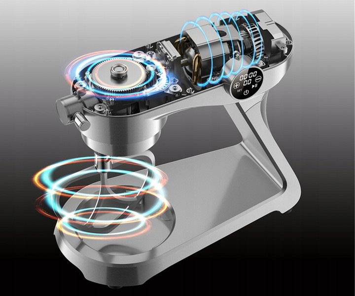 Trden kovinski mehanizem z vrtenjem in varnostnimi funkcijami