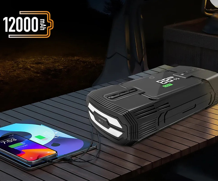 Vgrajen kompresor s tlakom 150 PSI – vedno pravi tlak