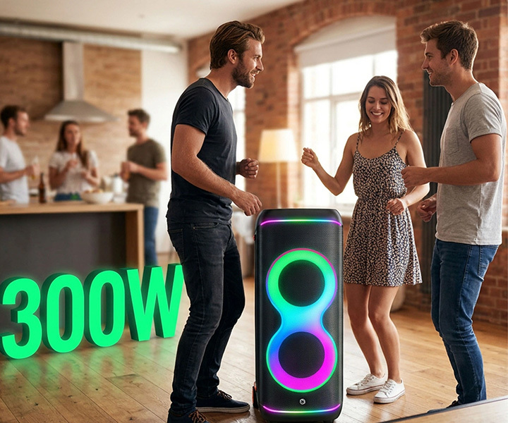300 W moči za energičen zvok