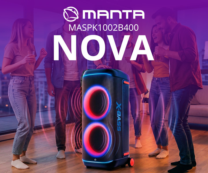 MANTA NOVA – 400 W moči za nepozabne zabave