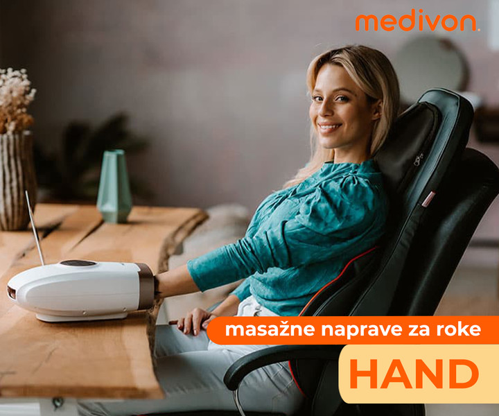 Masažer za dlani in zapestja za vsakodnevno sprostitev MEDIVON HAND