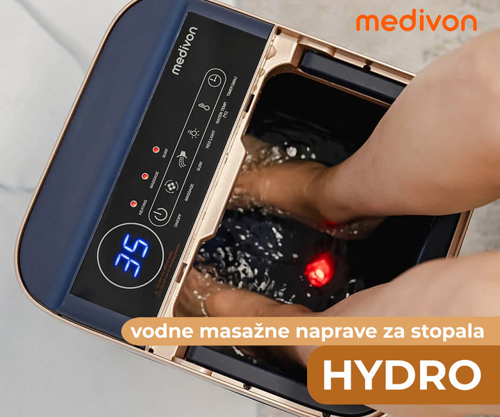 Vodni masažer za stopala z napredno SPA terapijo - MEDIVON Hydro 