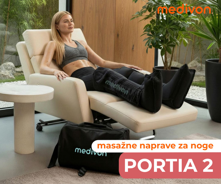 Limfni masažer za noge z zračno kompresijsko terapijo - MEDIVON Portia 2