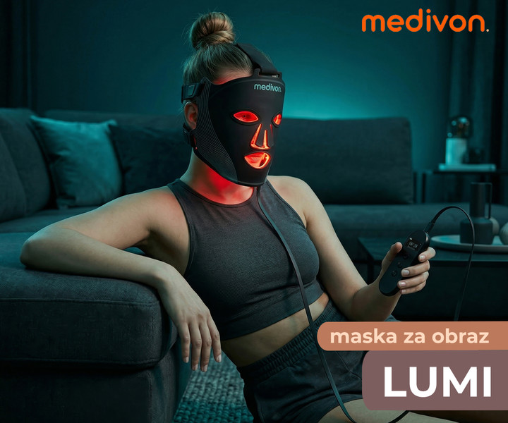 LED Maska MEDIVON Lumi - ker si vaša koža to zasluži