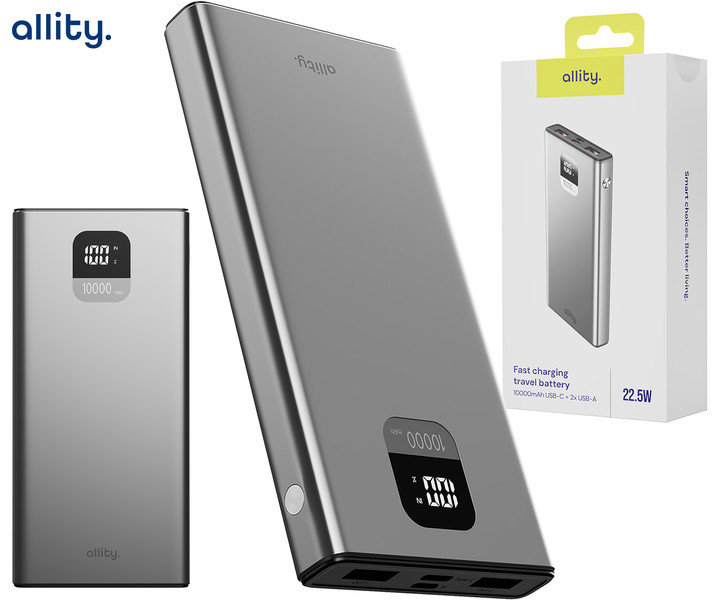 ALLITY APB-100 - 10.000mAh prenosna polnilna baterija