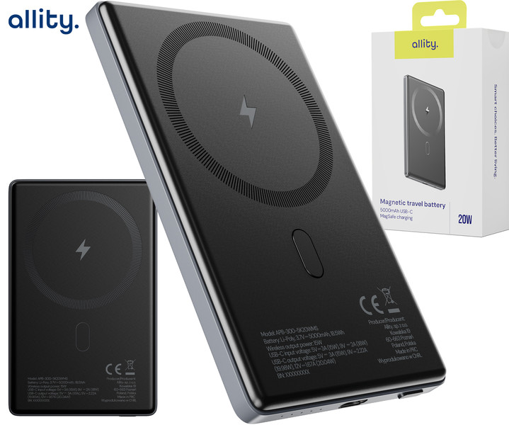 ALLITY APB-300 - 5.000mAh polnilna baterija 2v1