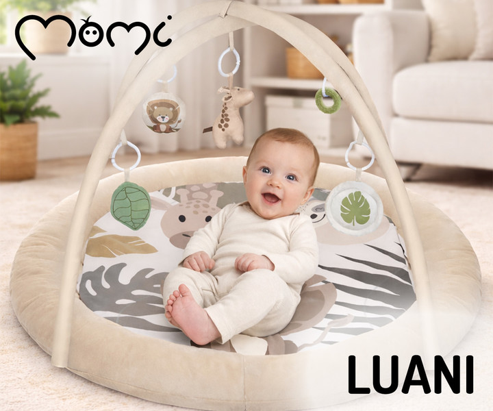 Spoznajte novo otroško igralno podlogo MoMi LUANI– popoln kotiček za igro in raziskovanje vašega dojenčka!