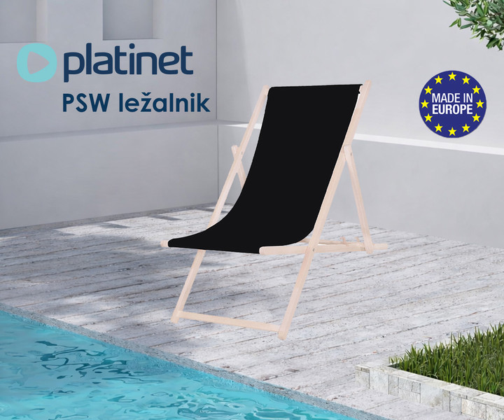 Platinet PSW - kakovosten zložljiv lesen ležalnik!