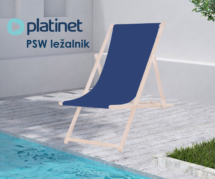 Platinet PSW - kakovosten zložljiv lesen ležalnik!