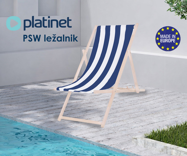 Platinet PSW - kakovosten zložljiv lesen ležalnik!