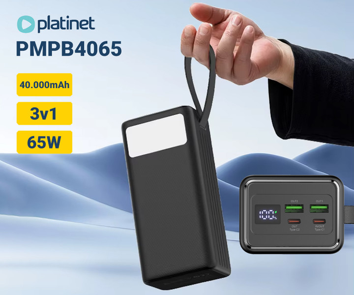 PMPB4065 – izjemen 40.000mAh powerbank!