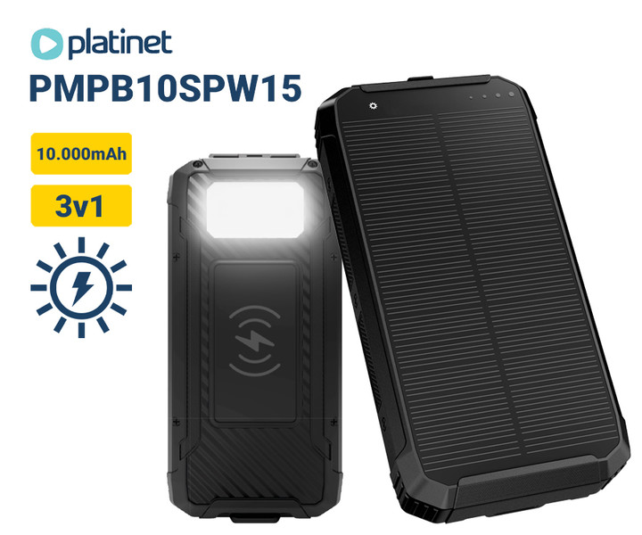 PMPB10SPW15 – izjemen SOLARNI powerbank!