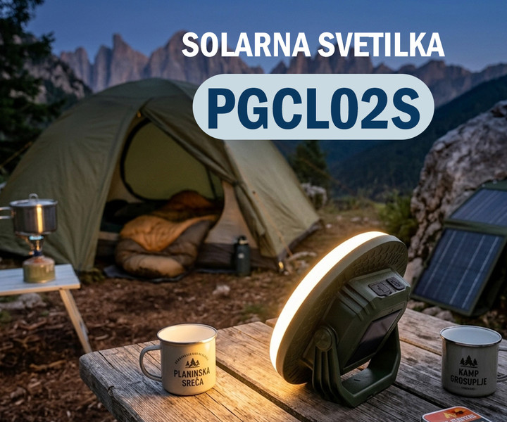 Solarna LED svetilka PLATINET PGCL02S