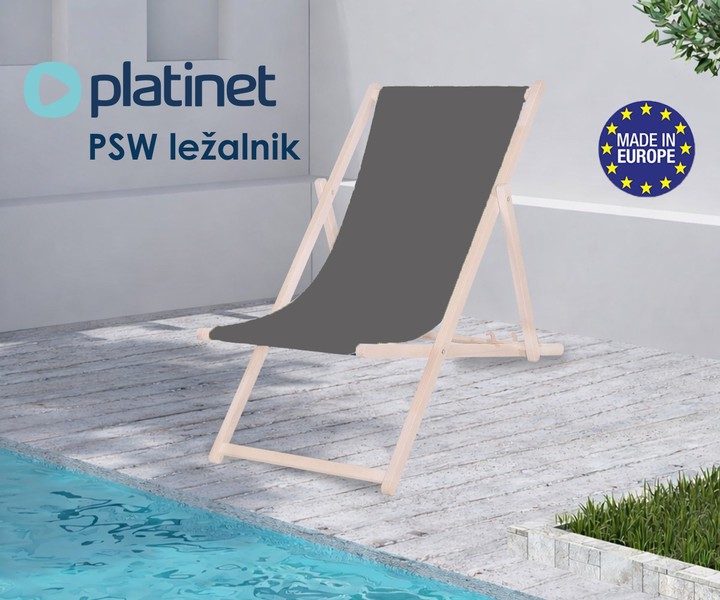 Platinet PSW - kakovosten zložljiv lesen ležalnik!