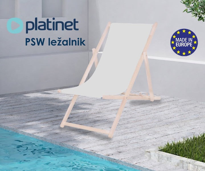 Platinet PSW - kakovosten zložljiv lesen ležalnik!