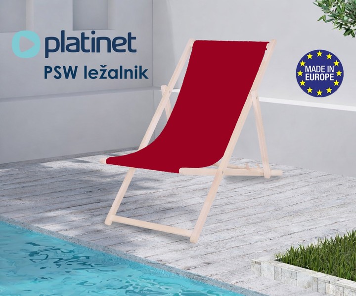 Platinet PSW - kakovosten zložljiv lesen ležalnik!