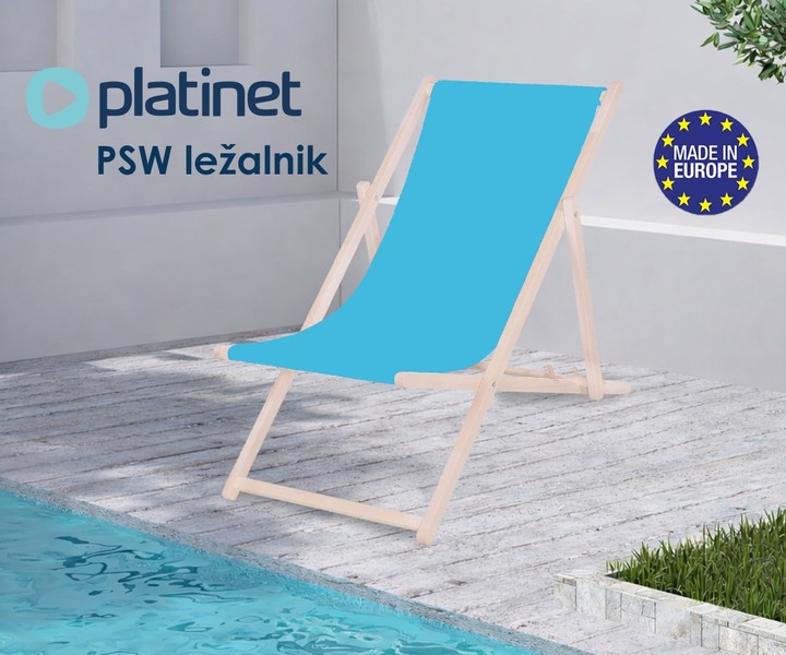 Platinet PSW - kakovosten zložljiv lesen ležalnik!