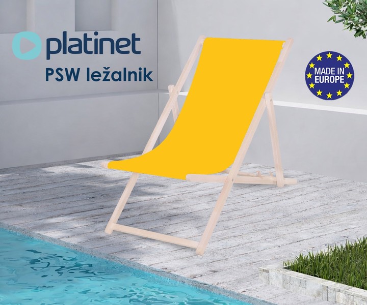 Platinet PSW - kakovosten zložljiv lesen ležalnik!