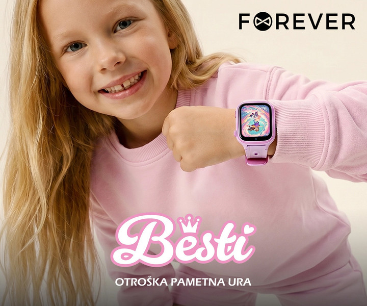 Otroška pametna ura Forever Besti KW-540 – Pametna prijateljica za varnost in zabavo