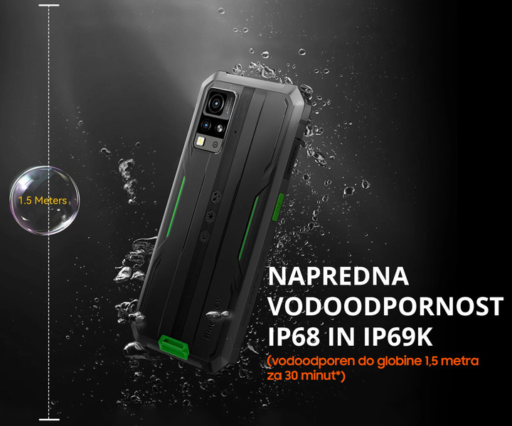 Napredna vodoodpornost IP68 & IP69K