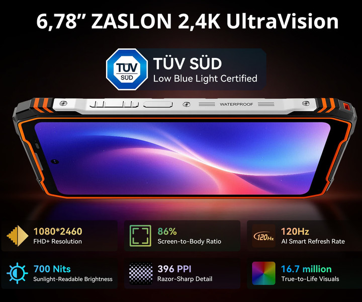 Vrhunski 2.4K zaslon z odličnimi barvami!