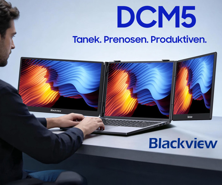 Moč treh zaslonov - BLACKVIEW DCM5