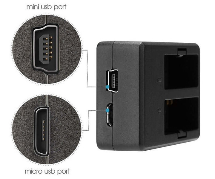 SJCAM Dual Slot Charger za SJ4000 / SJ5000 / M10 serijo