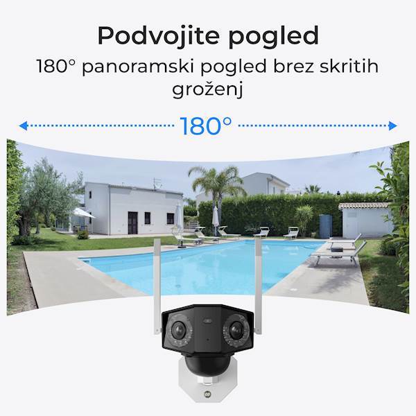 4K WiFi kamera z ultra širokim kotom