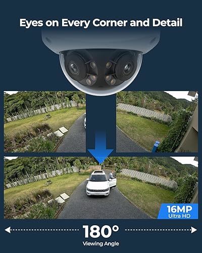 16MP UHD IK10 vandaloodporna PoE kamera s 180° panoramskim kotom