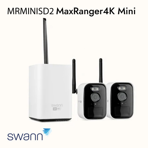 SWANN MRMINISD2 MaxRanger4K Mini brezžični varnostni sistem