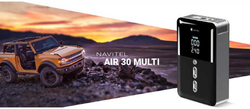 Navitel AIR 30 MULTI - prenosna brezžična tlačilka / zagonska baterija