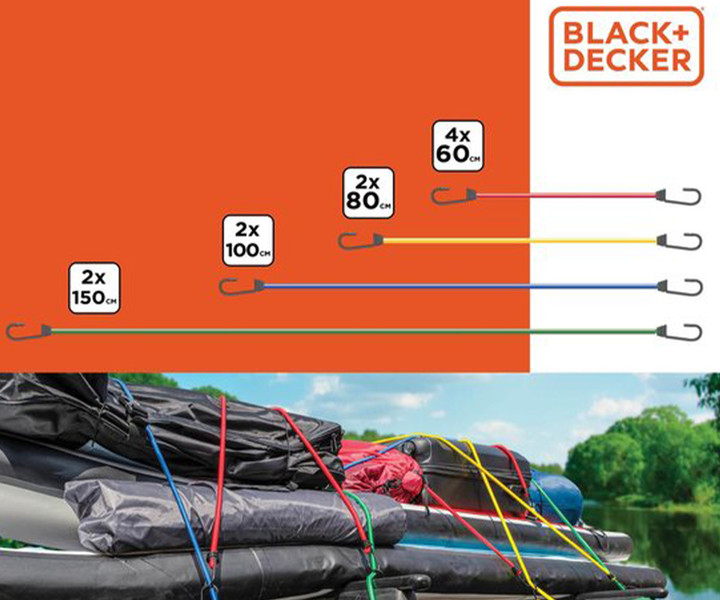 Prednosti kompleta trakov za privezovanje Black+Decker: