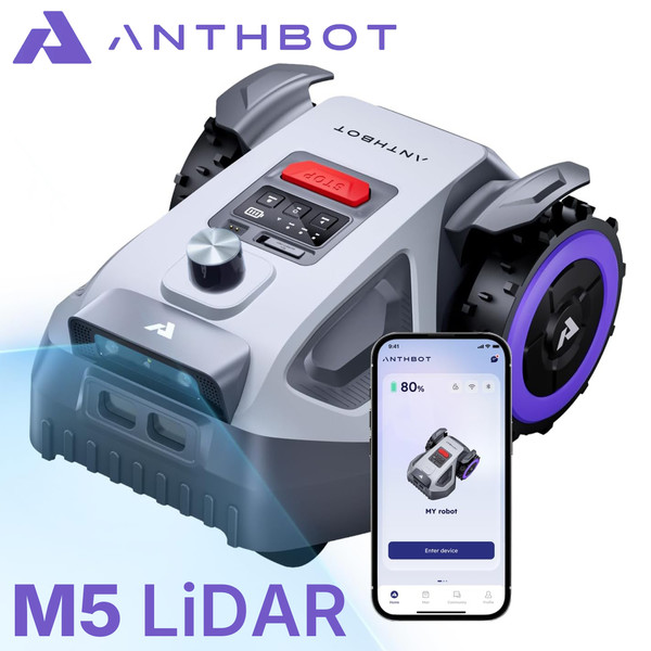 ANTHBOT M5 – kompaktna & zmogljiva robotska kosilnica!