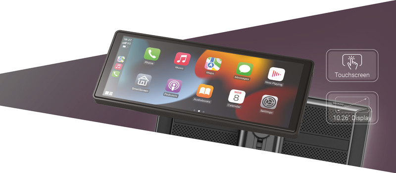 Velik 8,1-palčni zaslon na dotik