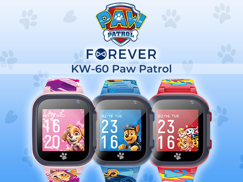 FOREVER KW-60 Paw Patrol – otroška pametna ura
