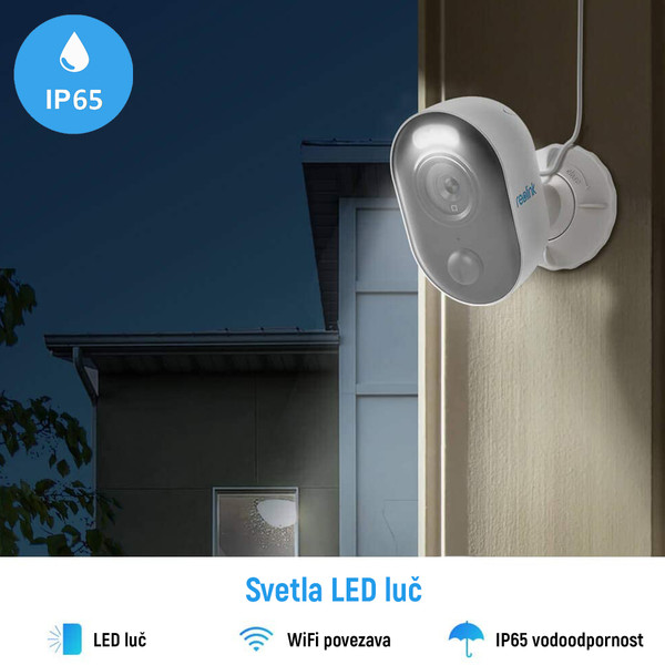 IP kamera z LED reflektorjem za še večjo zaščito vašega doma