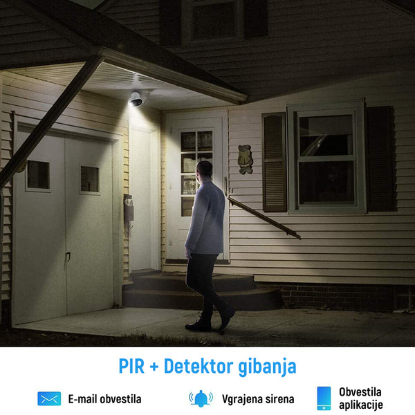 Shranjevanje posnetkov in varnostna obvestila