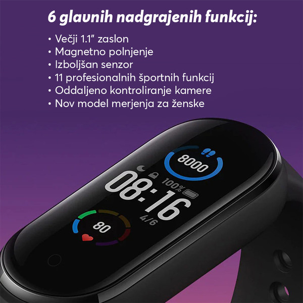 Vodoodpornost z izjemnim AMOLED zaslonom na dotik